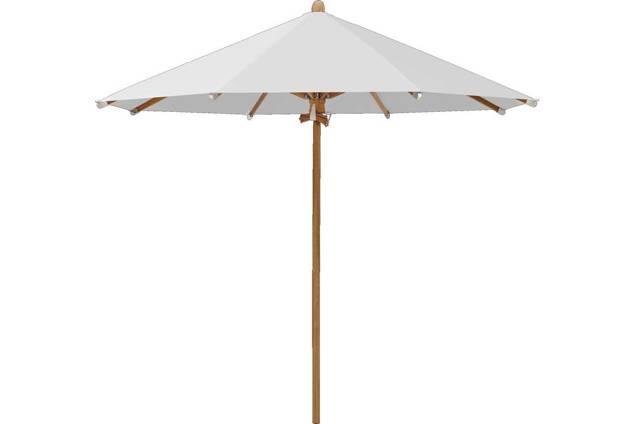TEAKWOOD Parasol Glatz rond Ø 350 cm