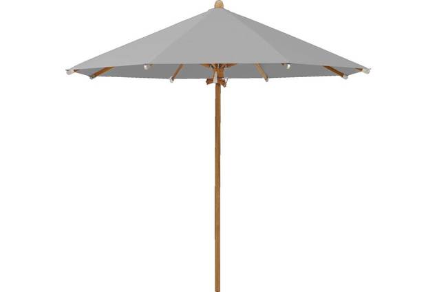 TEAKWOOD Parasol Glatz rond Ø 350 cm