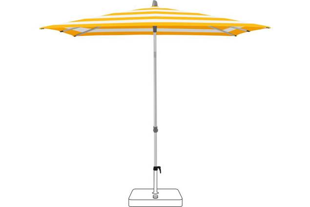 ALU-SMART Sonnenschirm Glatz quadratisch 200 x 200 cm