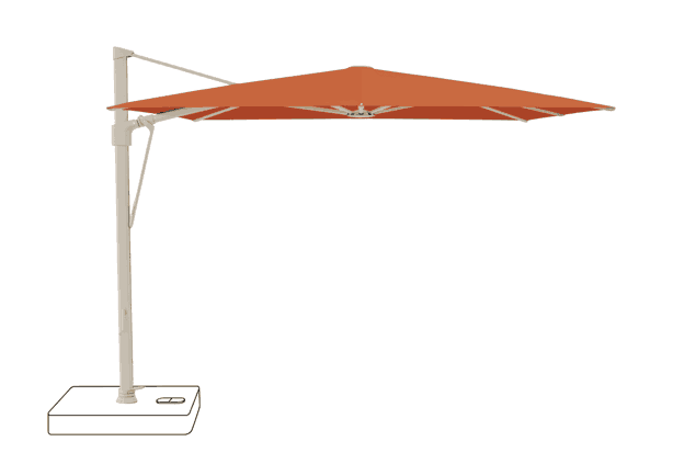 VITA® Sfera Sonnenschirm Glatz quadratisch 300 x 300 cm