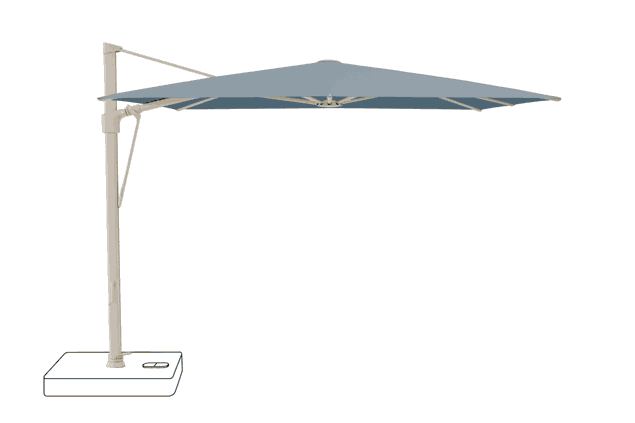 VITA® Sfera Sonnenschirm Glatz quadratisch 300 x 300 cm