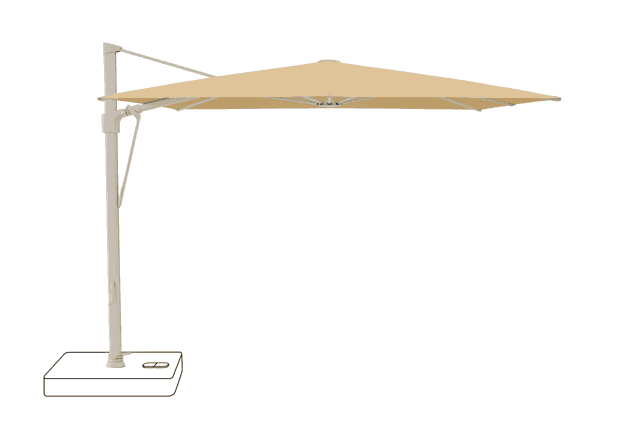 VITA® Sfera Sonnenschirm Glatz quadratisch 300 x 300 cm
