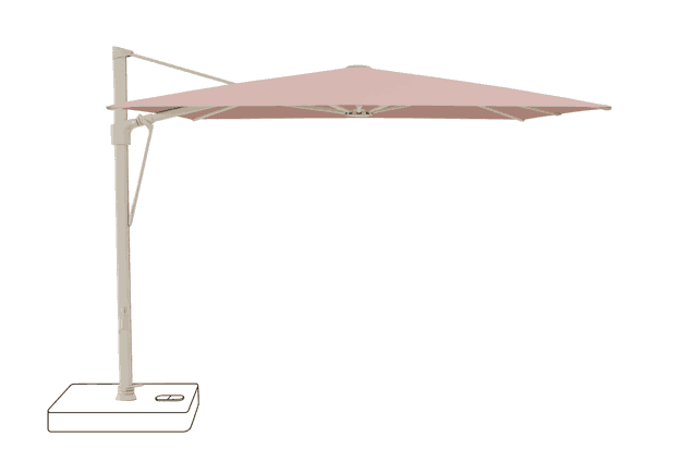 VITA® Sfera Sonnenschirm Glatz quadratisch 300 x 300 cm