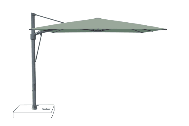 VITA® Sfera Sonnenschirm Glatz quadratisch 300 x 300 cm