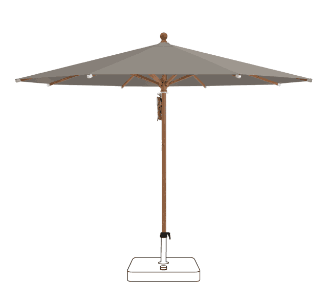 PIAZZA® Sonnenschirm Glatz rund Ø 250 cm