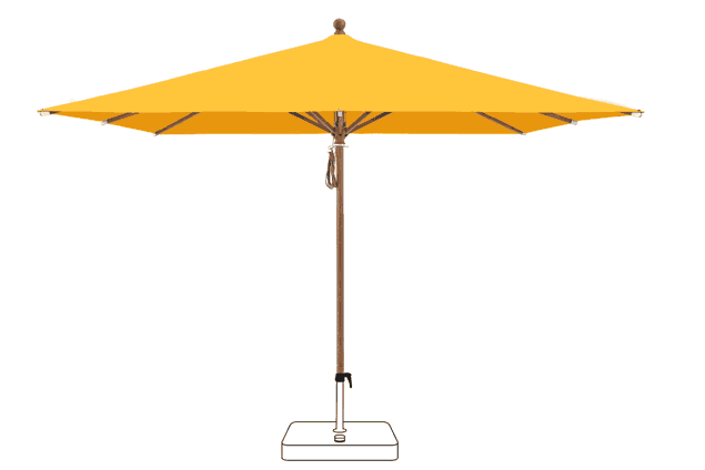 PIAZZA® Sonnenschirm Glatz quadratisch 250 x 250 cm