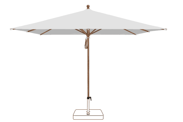 PIAZZA® Sonnenschirm Glatz quadratisch 250 x 250 cm