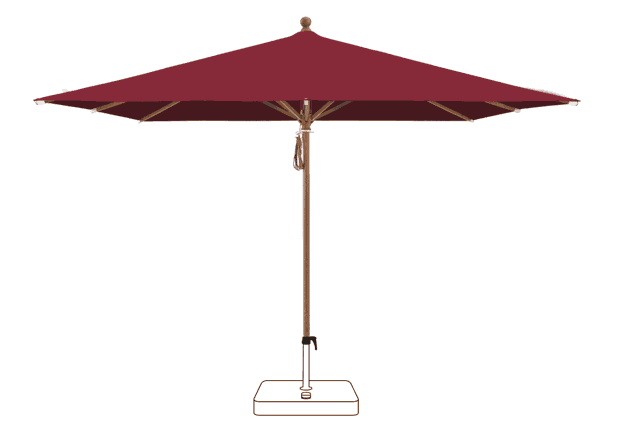 PIAZZA® Sonnenschirm Glatz quadratisch 250 x 250 cm