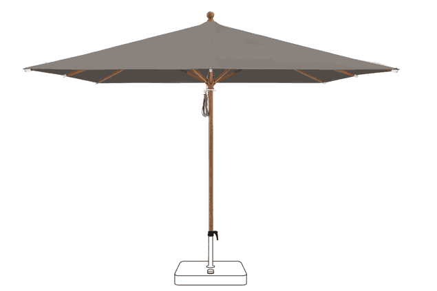 PIAZZA® Sonnenschirm Glatz quadratisch 250 x 250 cm