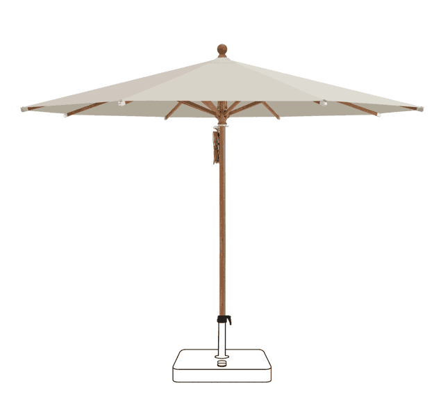 PIAZZA® Sonnenschirm Glatz rund Ø 300 cm