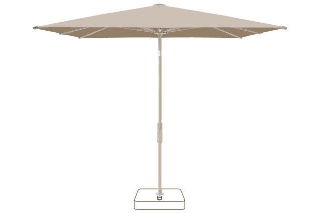 VITA® Torna Sonnenschirm Glatz rechteckig 210 x 150 cm