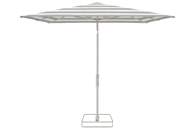 VITA® Torna Sonnenschirm Glatz quadratisch 240 x 240 cm