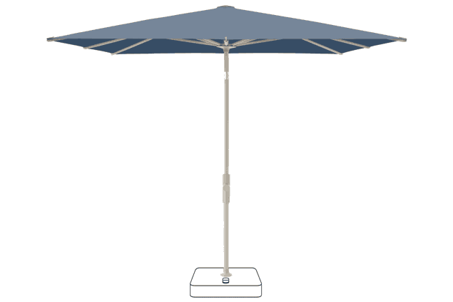 VITA® Torna Parasol Glatz carrée 240 x 240 cm