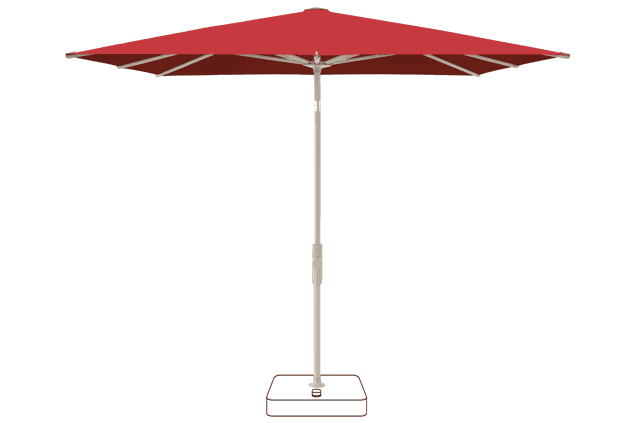 VITA® Torna Sonnenschirm Glatz quadratisch 240 x 240 cm