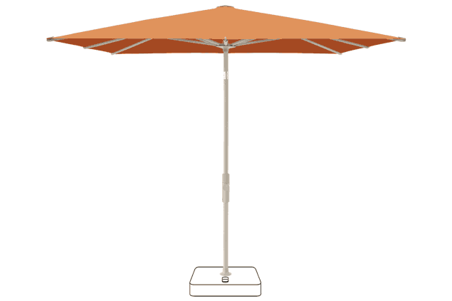 VITA® Torna Parasol Glatz carrée 240 x 240 cm