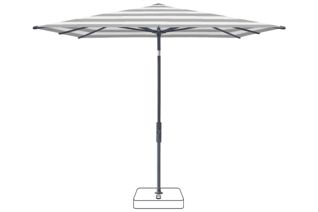 VITA® Torna Sonnenschirm Glatz quadratisch 240 x 240 cm