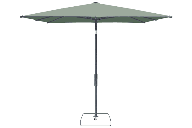 VITA® Torna Sonnenschirm Glatz quadratisch 240 x 240 cm