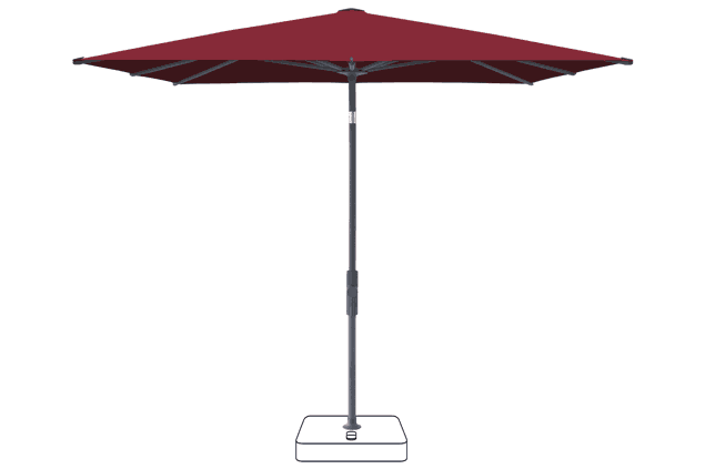 VITA® Torna Sonnenschirm Glatz quadratisch 240 x 240 cm