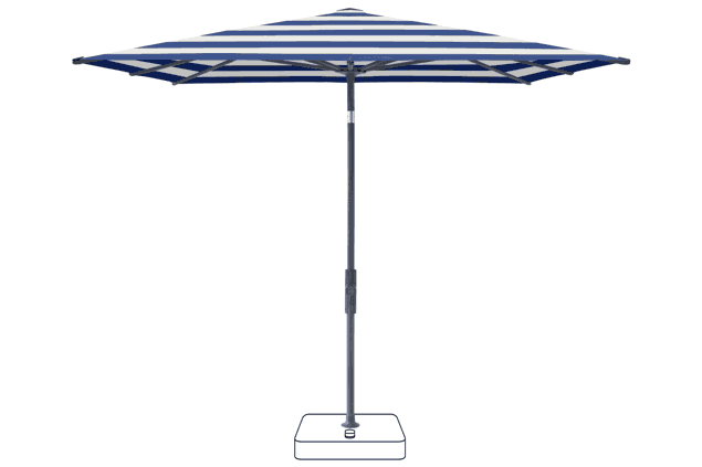 VITA® Torna Sonnenschirm Glatz rechteckig 250 x 200 cm