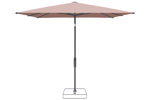 VITA® Torna Parasol Glatz rectangulaire 250 x 200 cm