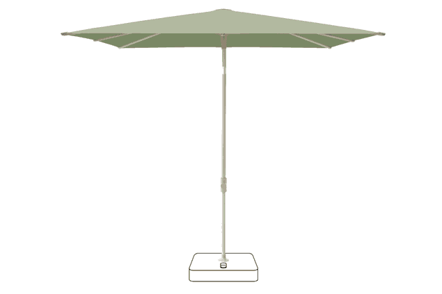 VITA® Piana Sonnenschirm Glatz quadratisch 200 x 200 cm