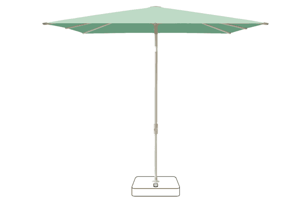 VITA® Piana Sonnenschirm Glatz quadratisch 200 x 200 cm