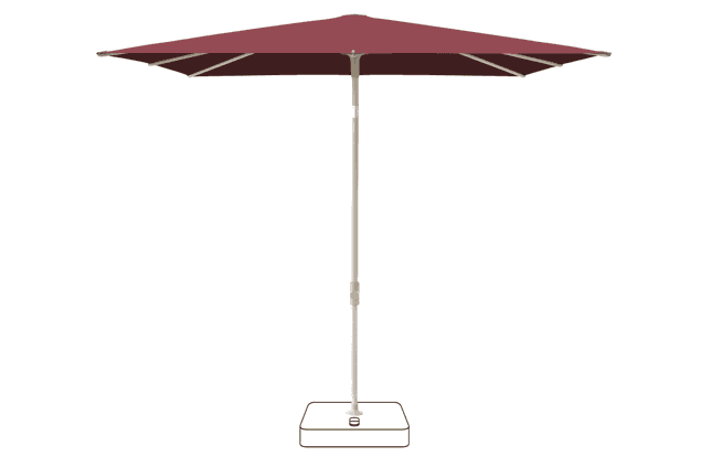 VITA® Piana Parasol Glatz carrée 200 x 200 cm