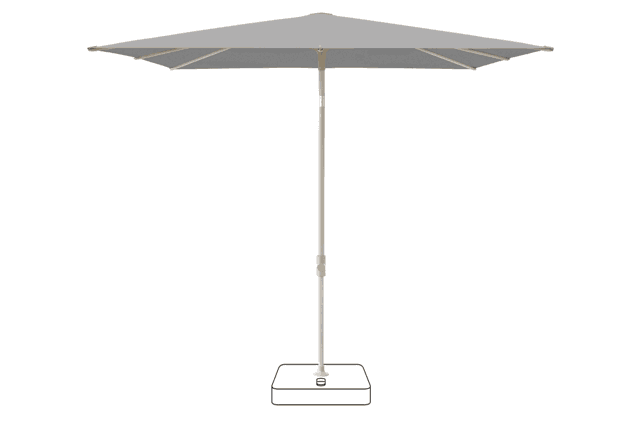 VITA® Piana Sonnenschirm Glatz quadratisch 200 x 200 cm