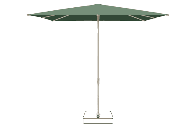 VITA® Piana Parasol Glatz carrée 200 x 200 cm