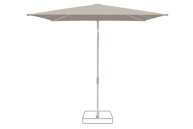 VITA® Piana Parasol Glatz carrée 200 x 200 cm