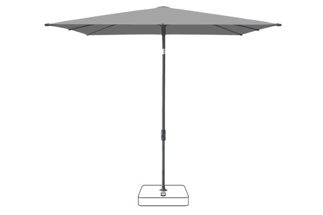 VITA® Piana Sonnenschirm Glatz quadratisch 200 x 200 cm