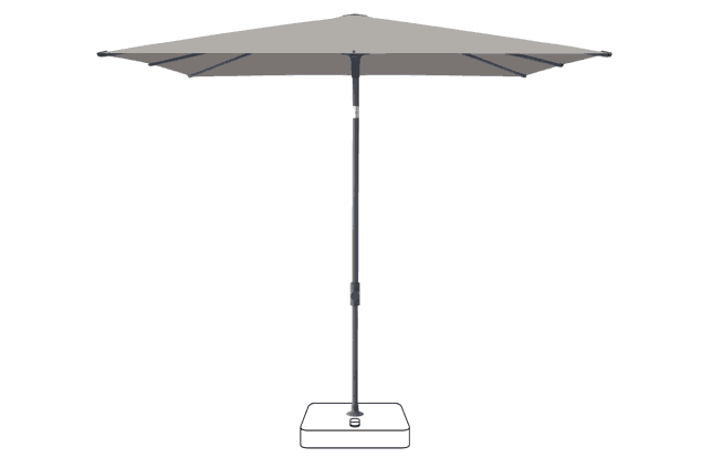 VITA® Piana Sonnenschirm Glatz quadratisch 200 x 200 cm