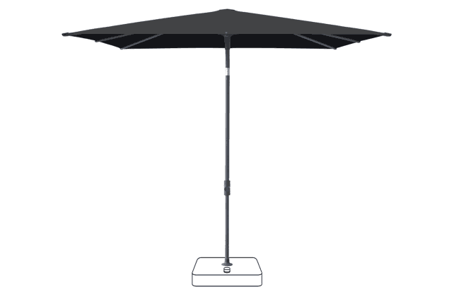 VITA® Piana Sonnenschirm Glatz quadratisch 200 x 200 cm