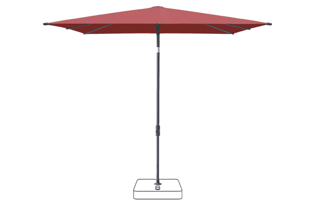 VITA® Piana Sonnenschirm Glatz quadratisch 200 x 200 cm