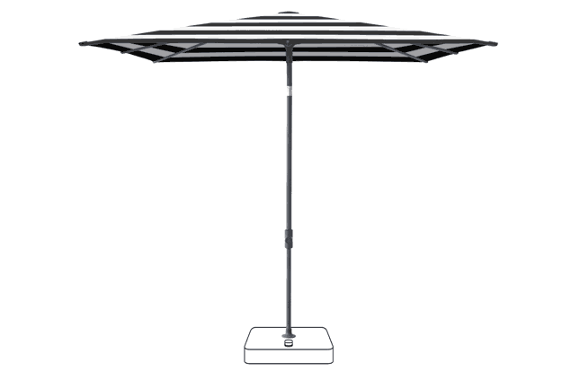 VITA® Piana Sonnenschirm Glatz quadratisch 200 x 200 cm