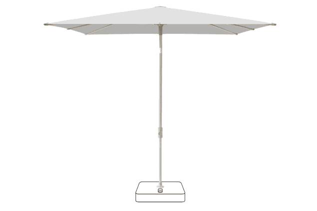 VITA® Piana Sonnenschirm Glatz rechteckig 210 x 150 cm