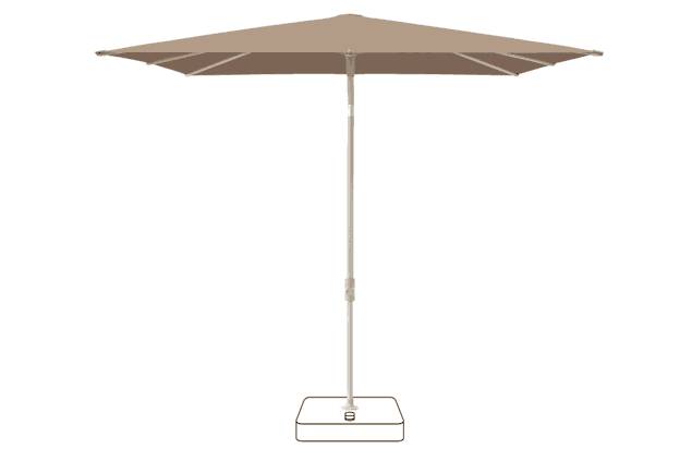 VITA® Piana Sonnenschirm Glatz rechteckig 210 x 150 cm