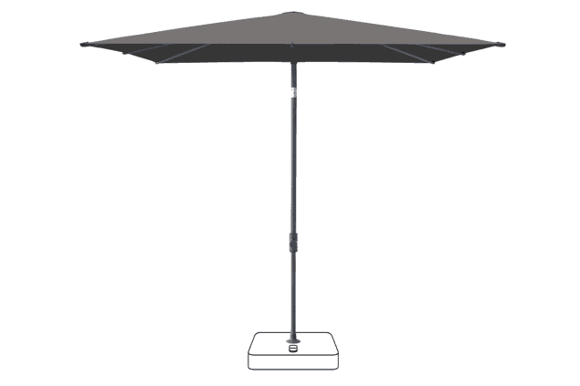 VITA® Piana Parasol Glatz rectangulaire 210 x 150 cm