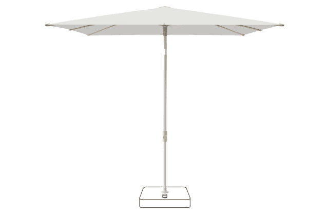 VITA® Piana Sonnenschirm Glatz quadratisch 240 x 240 cm