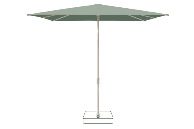 VITA® Piana Sonnenschirm Glatz quadratisch 240 x 240 cm