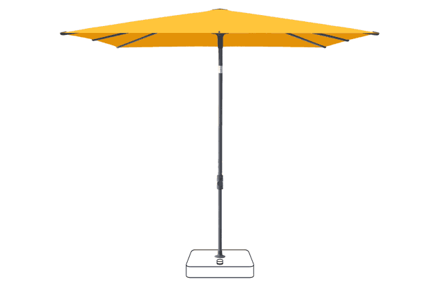 VITA® Piana Sonnenschirm Glatz quadratisch 240 x 240 cm