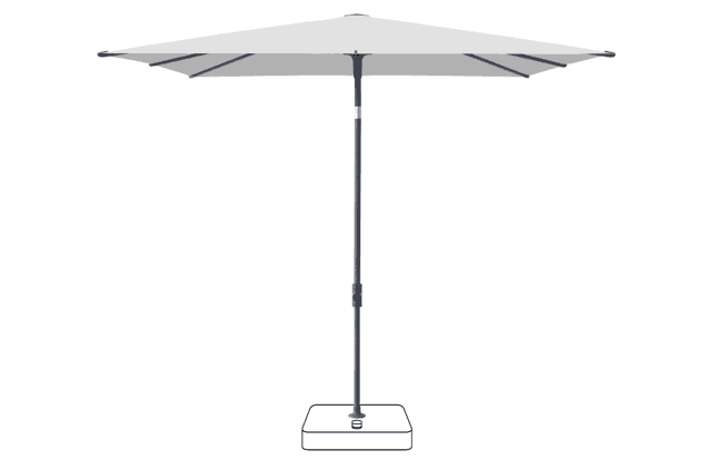 VITA® Piana Sonnenschirm Glatz quadratisch 240 x 240 cm