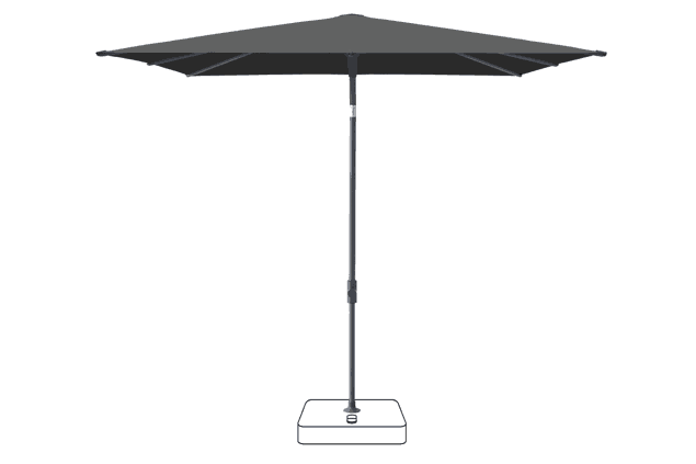 VITA® Piana Parasol Glatz carrée 240 x 240 cm
