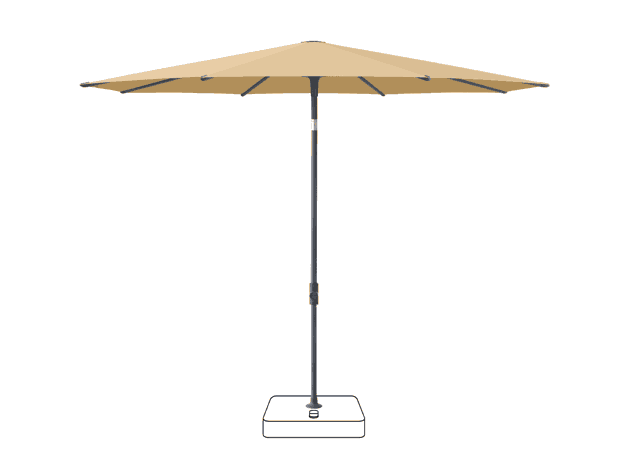 VITA® Piana Sonnenschirm Glatz rund Ø 250 cm