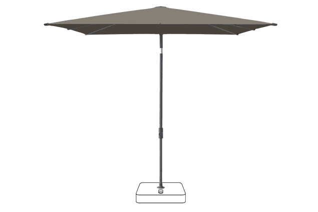 VITA® Piana Sonnenschirm Glatz rechteckig 250 x 200 cm