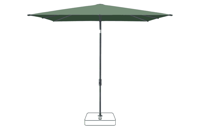 VITA® Piana Sonnenschirm Glatz rechteckig 250 x 200 cm