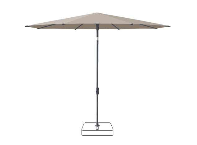 VITA® Piana Sonnenschirm Glatz rund Ø 300 cm