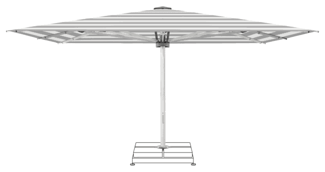 PALAZZO Style Parasol Glatz rectangulaire 400 x 350 cm