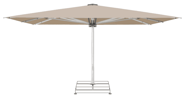 PALAZZO Style Parasol Glatz carrée 500 x 500 cm