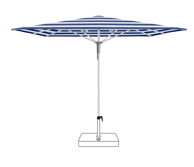 FORTINO® Pro Sonnenschirm Glatz quadratisch 250 x 250 cm